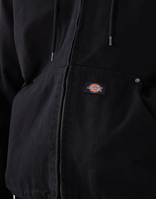 Dickies - Bomber à capuche en toile non doublée - Noir, 5 de 5