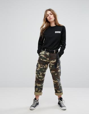 asos camo pants