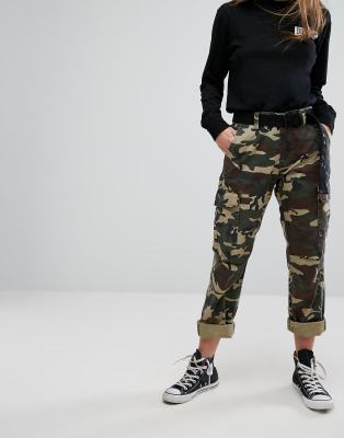 black military cargo pants for womens