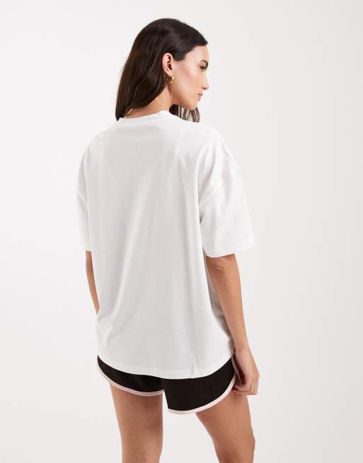 Dickies boyfriend central logo t-shirt in white, 4 of 4