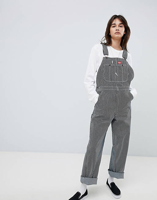 Dickies Boyfriend Overalls With Small Patch Logo