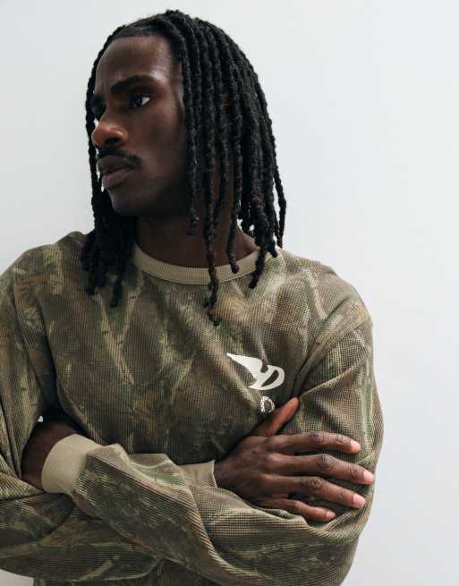 Dickies Bradenton graphic long sleeve t-shirt in green camo, 3 of 5