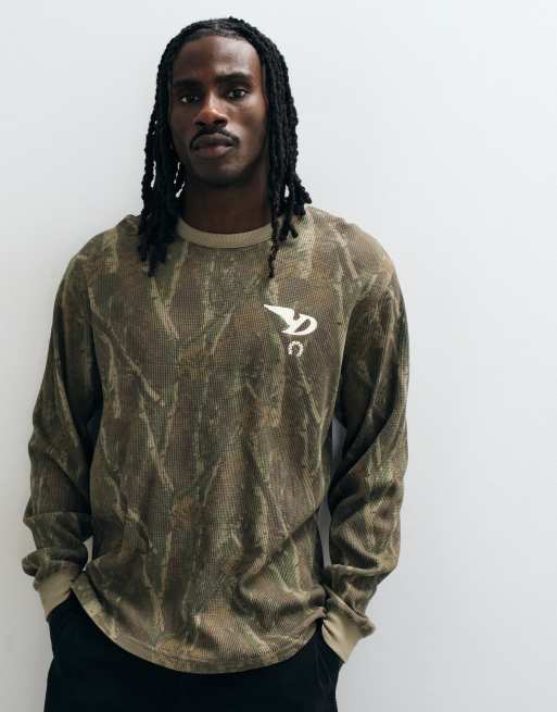 Dickies Bradenton graphic long sleeve t-shirt in green camo, 5 of 5