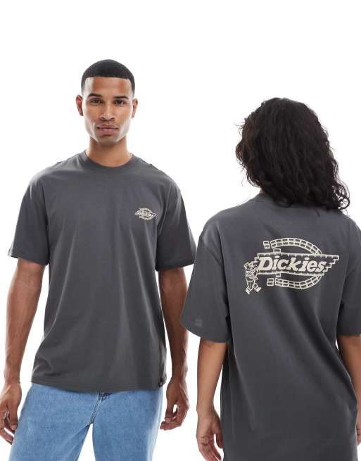 Dickies brick mason back print logo t-shirt in slate grey - exclusive to ASOS, 4 of 4