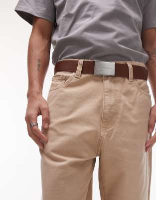 Dickies Dickies brookston belt in cappuccino brown