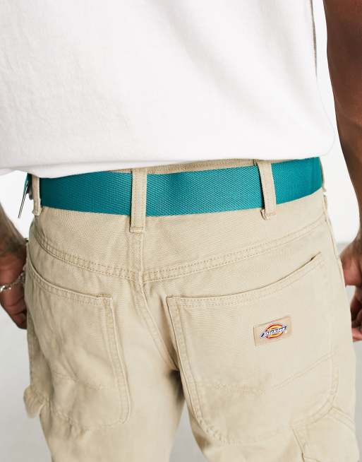 Dickies brookston belt in teal | ASOS