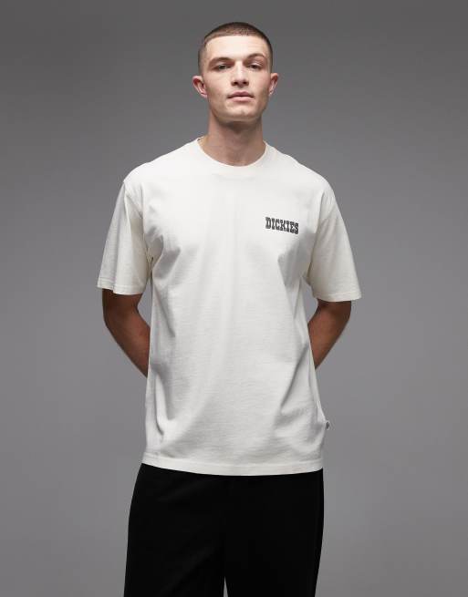 Dickies – Buchtell – Naturvit t-shirt med tryck baktill, 3 av 5