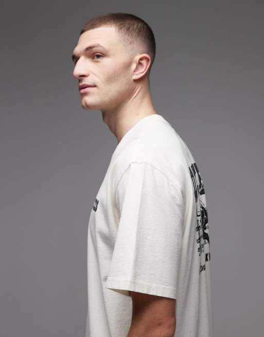 Dickies – Buchtell – Naturvit t-shirt med tryck baktill, 4 av 5