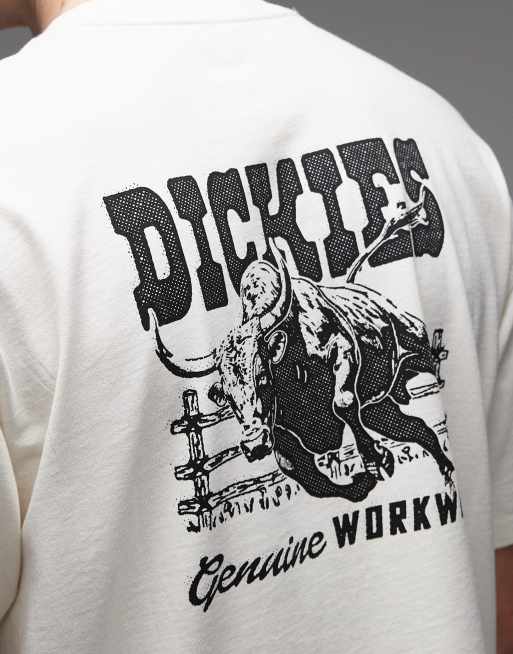 Dickies – Buchtell – Naturvit t-shirt med tryck baktill, 5 av 5