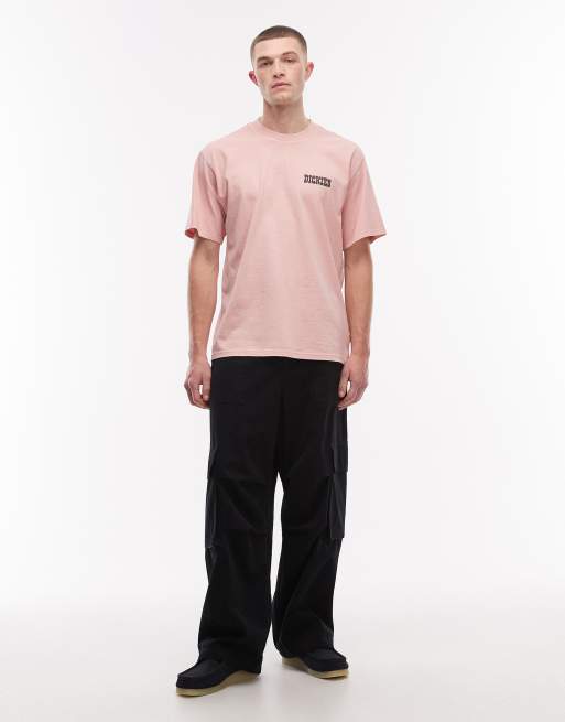 Dickies – Buchtell – Różowy T-shirt z nadrukiem na plecach, 2 z 5