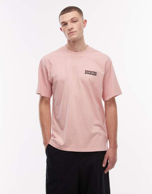 Dickies – Buchtell – Różowy T-shirt z nadrukiem na plecach, 3 z 5