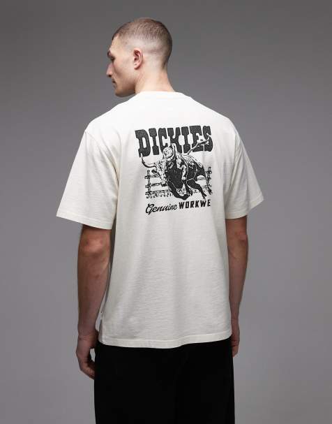 Dickies - Buchtell - T-shirt imprimé au dos - Blanc cassé - view 1