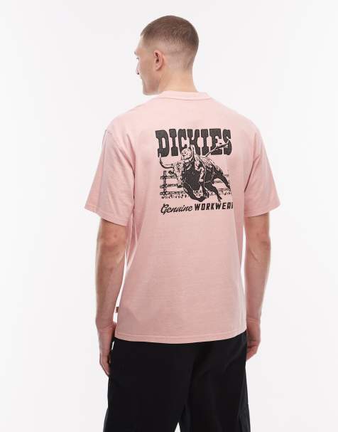 Dickies - Buchtell - T-shirt met print op de achterkant in roze - view 1