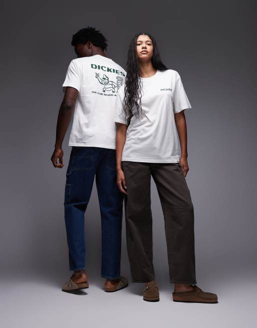Dickies - Burns - T-shirt met grafische print op de achterkant in donkergroen, 2 van 4
