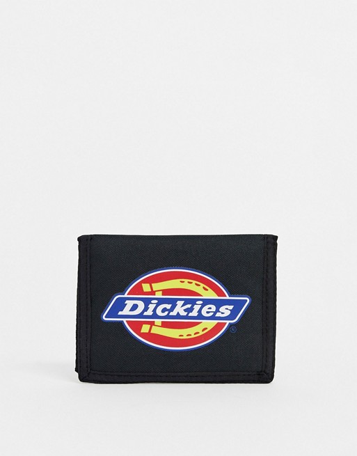 Dickies Calhoun wallet with large logo in black