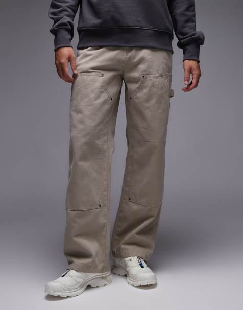 Dickies - Canvas timmermansbroek met dubbele knieën in lichtbruin - view 1