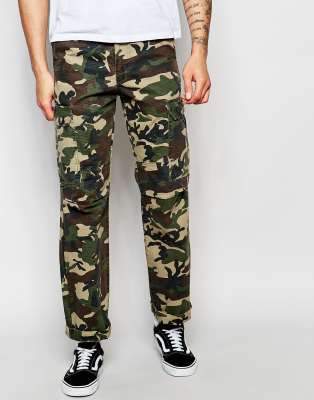 camo trousers mens asos