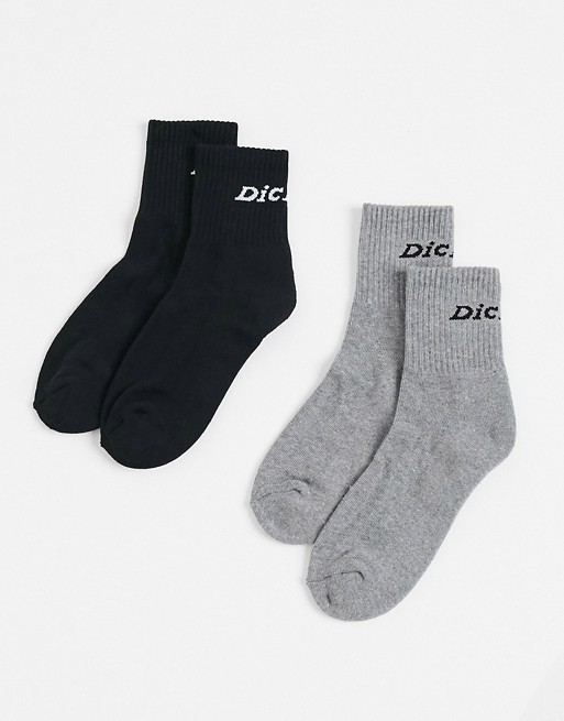 Dickies Carlyss 2-pack sock in black/grey