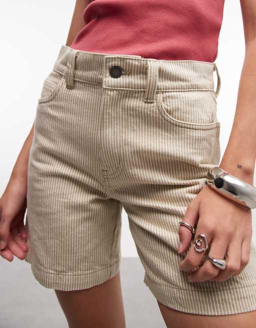 Dickies – Carpenter-Shorts in Wollweiß mit Hickory-Streifen, 7 Zoll Schrittlänge, 3 von 5