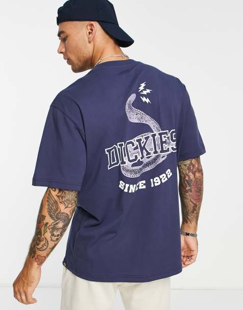 Dickies – Cascade Locks – T-Shirt in Marineblau mit Schlangenprint auf dem Rücken, exklusiv bei ASOS - view 1