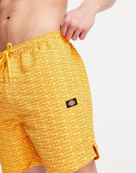 Dickies – Cave Point – Żółte szorty z logo - view 1