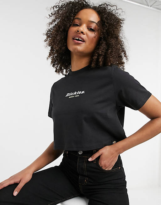 Dickies - Central 1922 - Cropped t-shirt i sort