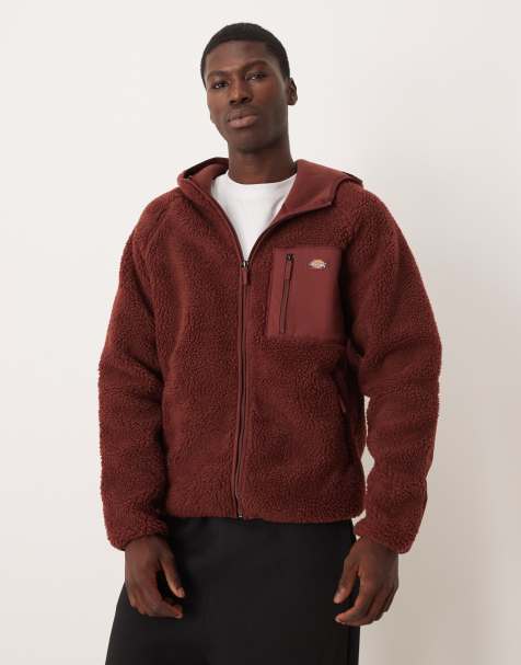Dickies - Central - Polaire à capuche duveteuse - Marron moyen - view 1