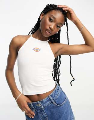 Dickies Chain Lake singlet in white