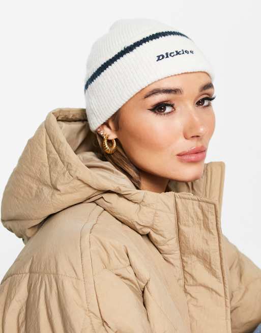 Dickies Chalkville beanie in cream ASOS