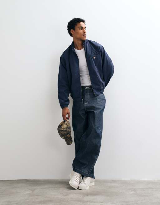 Dickies chaqueta con cremallera completa en azul marino, 2 de 5