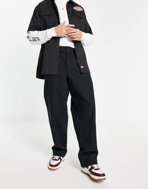 Dickies - Chatmon - Plisserede sorte bukser
