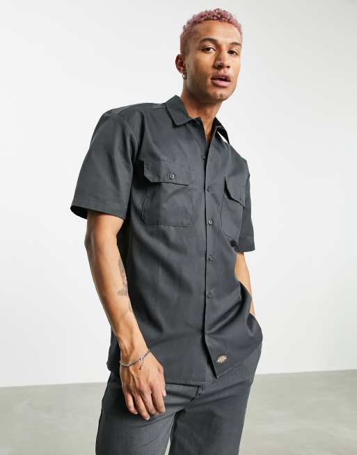 Dickies Chemise de travail manches courtes Gris anthracite