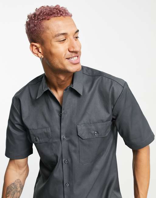 Dickies Chemise de travail manches courtes Gris anthracite