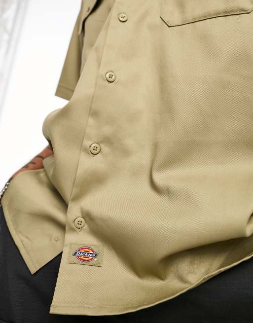 Dickies Chemise de travail à manches courtes Kaki ASOS