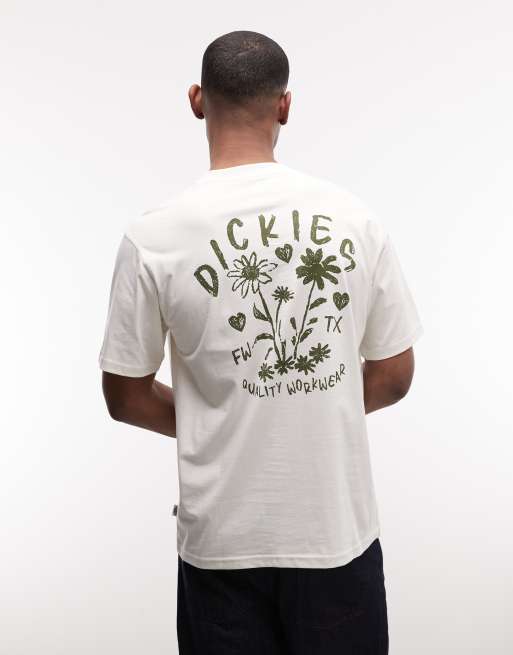 Dickies - Cherry Fork - T-shirt met print op de achterkant in gebroken wit, exclusief bij ASOS, 2 van 5