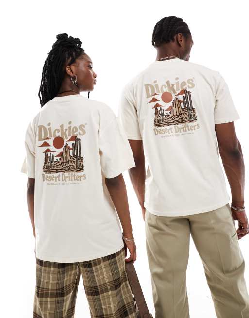 Dickies - Chilhowie - T-shirt a maniche corte bianco sporco con stampa sul retro - In esclusiva per ASOS