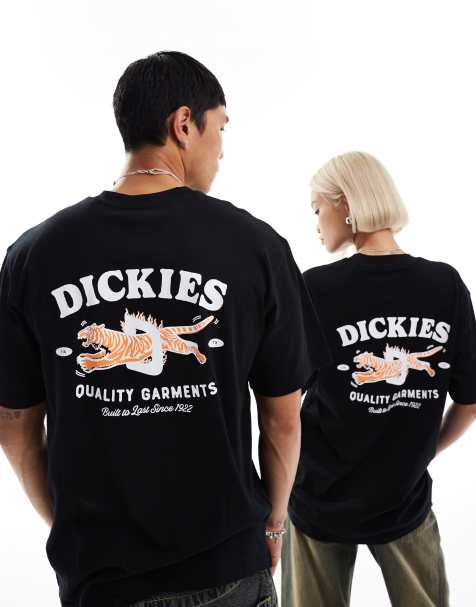 Dickies Chincoteague Island short sleeve back print t-shirt in black - exclusive to ASOS - view 1
