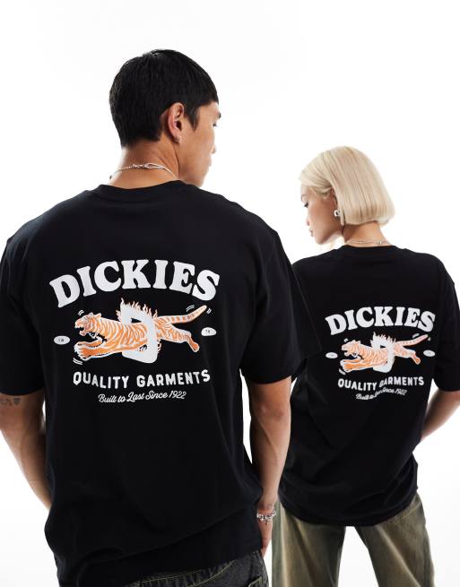 Dickies - Chincoteague Island - Sort T-shirt med korte ærmer og print bagpå - Kun hos ASOS