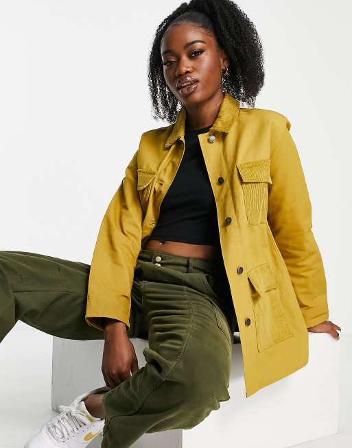 Mustard coloured jacket sale