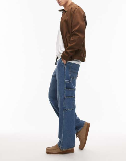 Dickies – Ciemnoniebieskie szerokie jeansy, 3 z 5