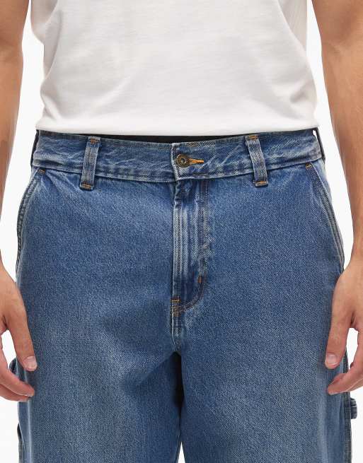 Dickies – Ciemnoniebieskie szerokie jeansy, 4 z 5