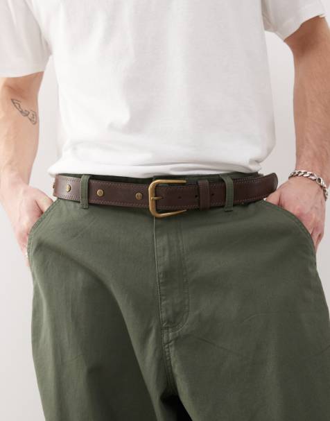 Dickies - Cintura marrone scuro con borchie - view 1