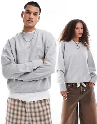 Dickies - Clancy - Sweat à capuche épais avec petit logo - Gris chiné - view 1