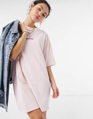 light pink t shirt dress