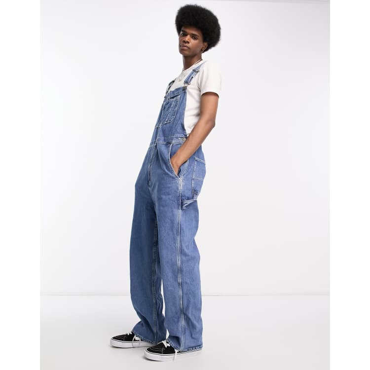 Dickies classic bib denim overall dungarees in blue