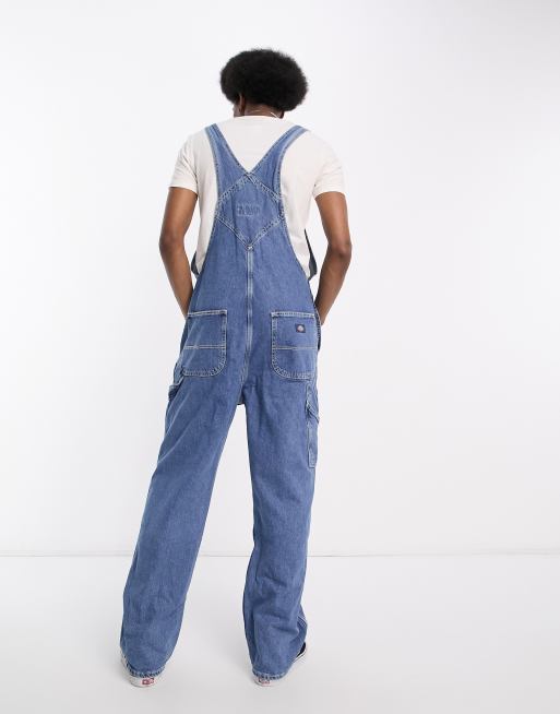 Dickies classic bib denim overall dungarees in blue