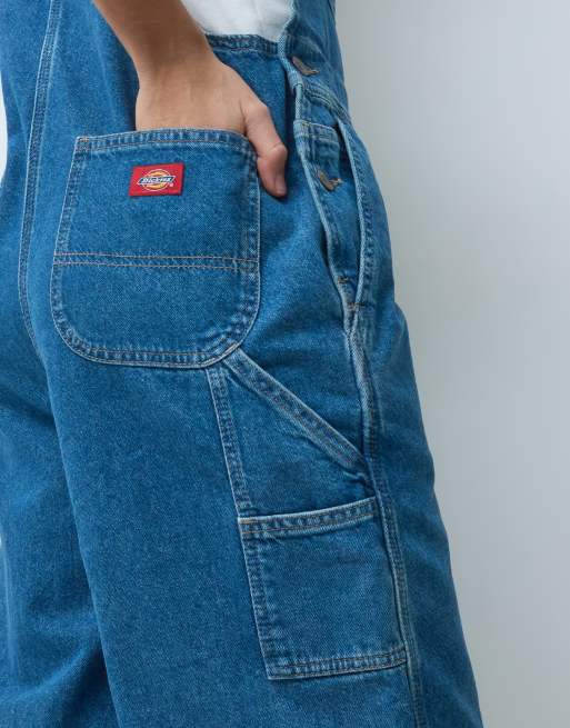 Dickies Classic denim-hängselbyxor i blått, 4 av 5