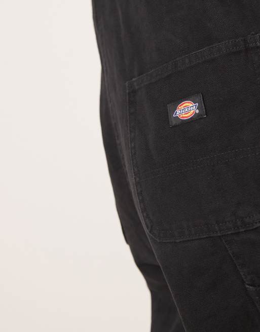 Dickies – Classic Duck – Svarta hängselbyxor i kanvas, 3 av 4