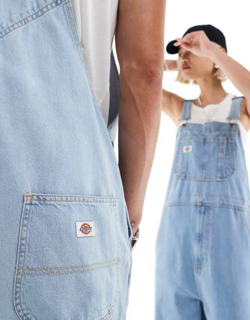 Dickies Classic – Jasnoniebieskie jeansowe ogrodniczki, 2 z 4