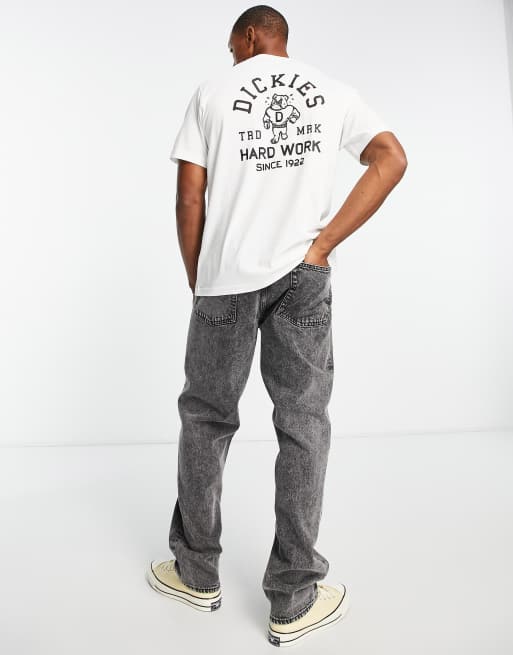  Dickies - Cleveland - T-shirt met print op de achterkant in wit  